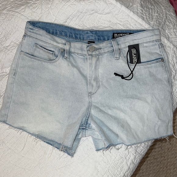Blank NYC the Fulton light wash denim shorts - Picture 1 of 4